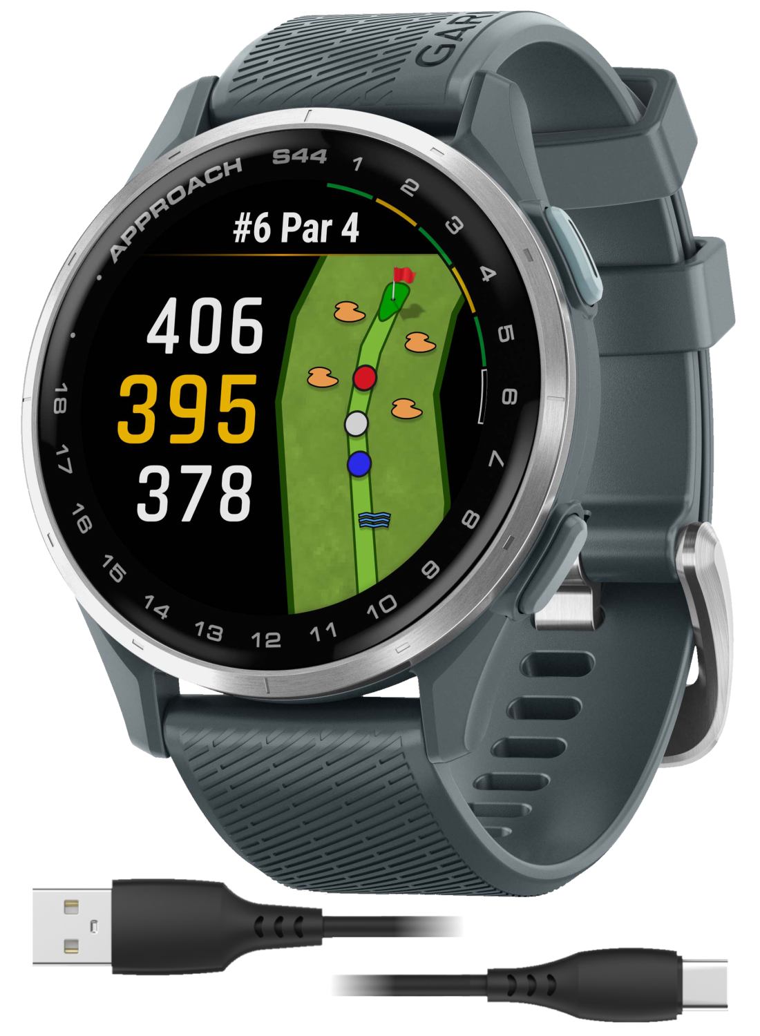 Garmin Approach S44 Golf GPS Smartwatch, Wearable4U – Sports Garmin Approach S44 Golf GPS Smartwatch, Wearable4U – Sports