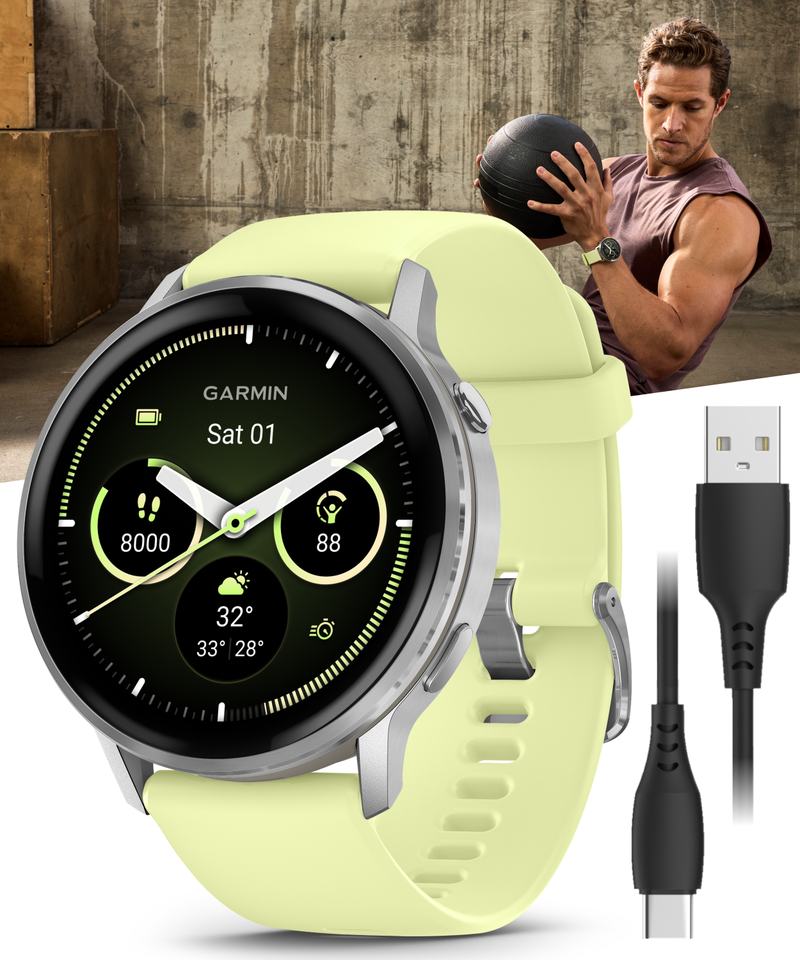 Garmin Venu 4 - 41/45mm AMOLED Advanced Health & Fitness GPS Smartwatch, Bright & Colorful Display, Built-in Flashlight, Up to 10/12 Days Battery Life with Wearable4U Bundle