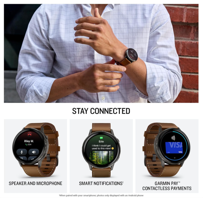 Garmin Venu 4 - 41/45mm AMOLED Advanced Health & Fitness GPS Smartwatch, Bright & Colorful Display, Built-in Flashlight, Up to 10/12 Days Battery Life with Wearable4U Bundle