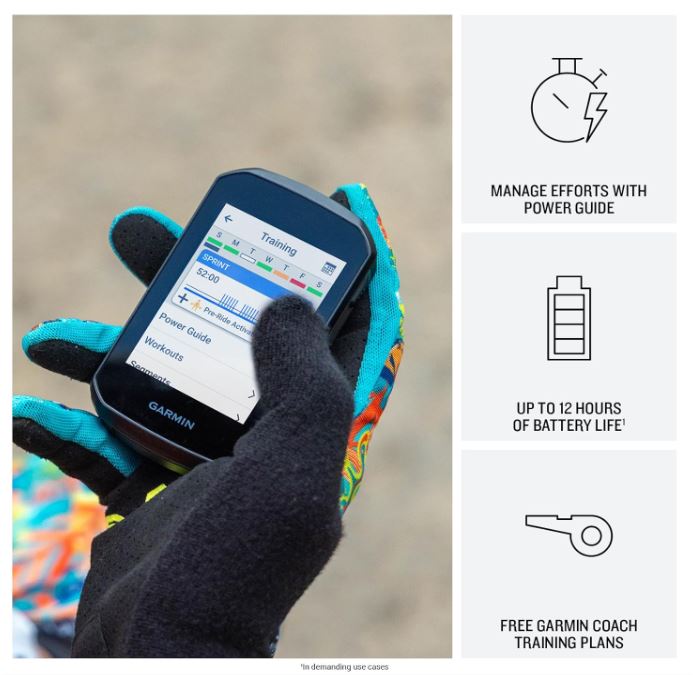 Garmin Edge 850 Compact GPS Cycling Computer, 2.7" Color Touchscreen Display, Bike-Specific Mapping, Advanced Training & Performance Insights + Silicone Case w/ Wearable4U PowerBank Bundle