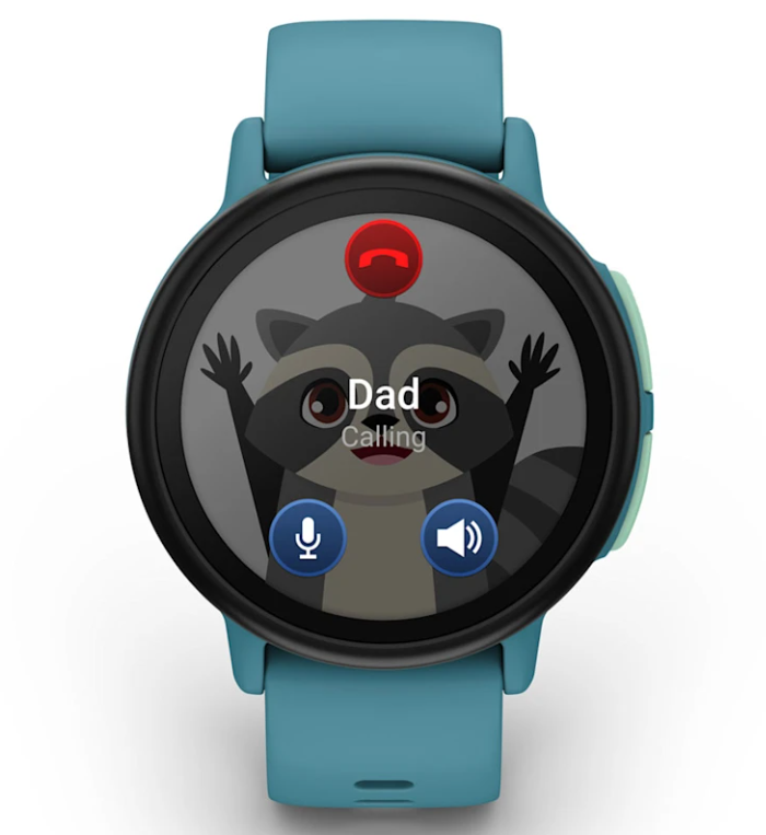 Garmin Bounce 2 Kids Smartwatch with LTE – Two-Way Calling, Text Messaging, Real-Time GPS Tracking, Swim-Friendly AMOLED Display, Music with Wearable4U Bundle