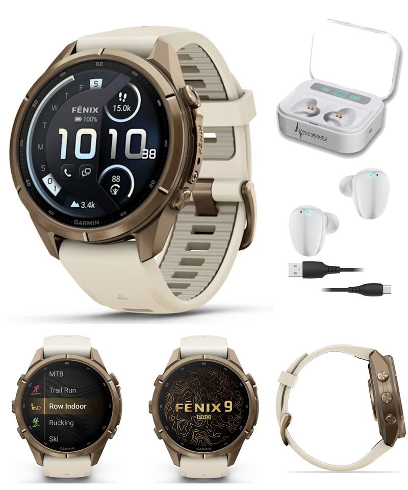 Garmin Fenix 9 Pro AMOLED Premium Multisport GPS Smartwatch, Titanium, Sapphire, inReach Connectivity