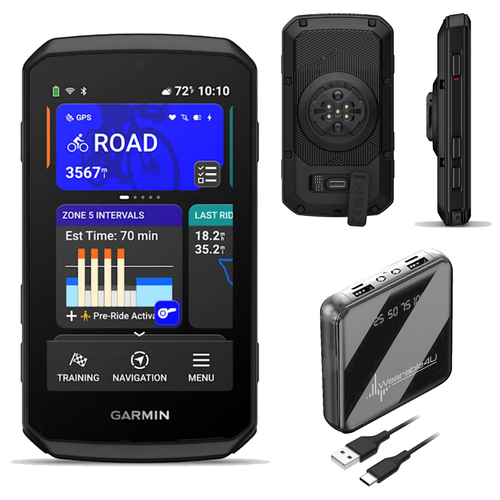 Garmin Edge 1060, Premium GPS Cycling Computer, Built for Performance-Driven Cyclists, Hands-Free Voice Control, Performance Insights (010-04598-00) | Wearable4U Bundle
