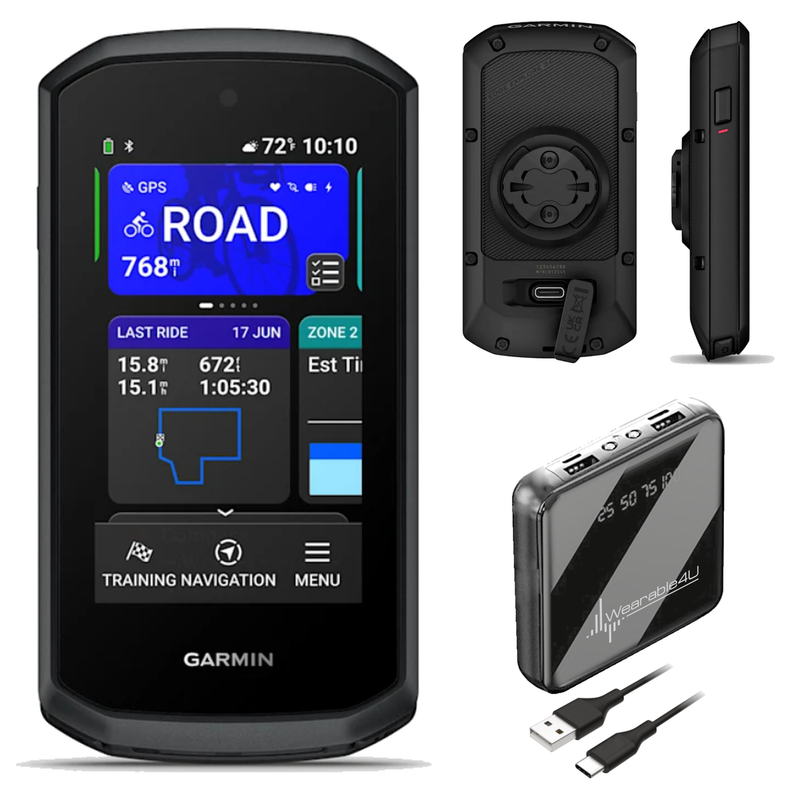 Garmin Edge Explore 3, Easy-to-Use Bike Computer, Superior Navigation, Responsive Touchscreen Display, See Ride Data & Alerts, Smartwatch Connectivity (010-04661-00) | Wearable4U Bundle