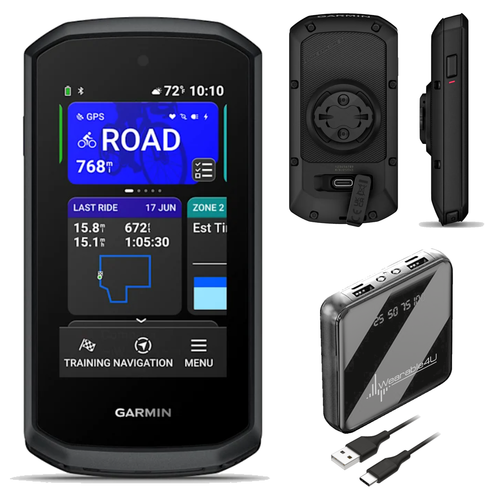Garmin Edge Explore 3 Plus, Easy-to-Use Bike Computer, Built-In Speaker & Microphone, Voice Control, Superior Navigation, Responsive Touchscreen Display (010-04661-10) | Wearable4U Bundle