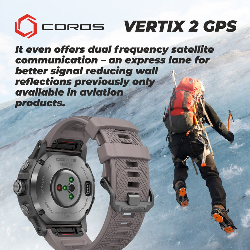 Coros Vertix 2 GPS Adventure Obsidian 1.4" Touchscreen Watch (WVTX2-BLK)