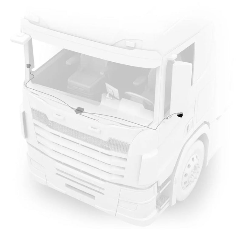 Garmin dezl DualView Camera System, LGV GPS Truck sat nav, Blind spot Monitor, Live View of Your Truck Sides, IPX7 (010-02979-00) w/ Wearable4U Bundle