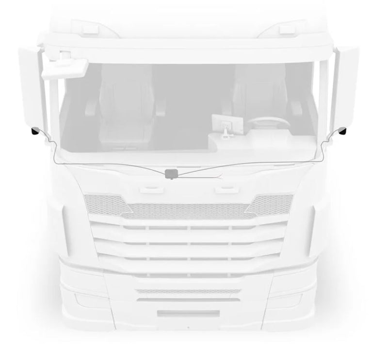 Garmin dezl DualView Camera System, LGV GPS Truck sat nav, Blind spot Monitor, Live View of Your Truck Sides, IPX7 (010-02979-00) w/ Wearable4U Bundle