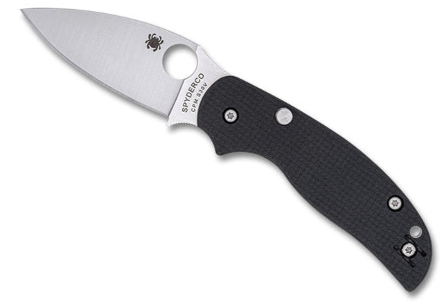 Spyderco Sage 6 Button 3.00" Plain Edge Pocket Folding Knife (C123CFBCLP)