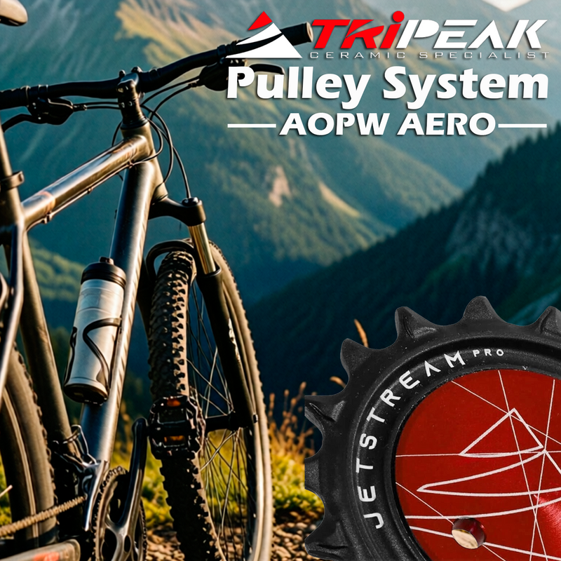 TriPeak Pulley System AOPW AERO, 12/18T for Shimano RD-92xx/81xx/71xx 12s; SRAM AXS RD E1 RED/FORCE 2x12s