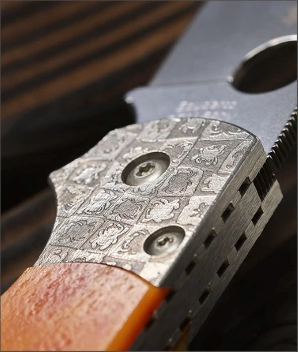 Spyderco Native 5 50th Anniversary Amber Bone CPM S90V Sprint Run 2.95" Plain Edge Folding Pocket Knife (C41BA50TH)