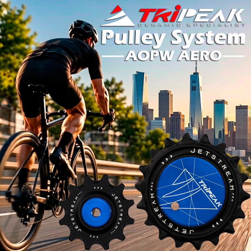 TriPeak Pulley System AOPW AERO, 12/18T for Shimano RD-92xx/81xx/71xx 12s; SRAM AXS RD E1 RED/FORCE 2x12s