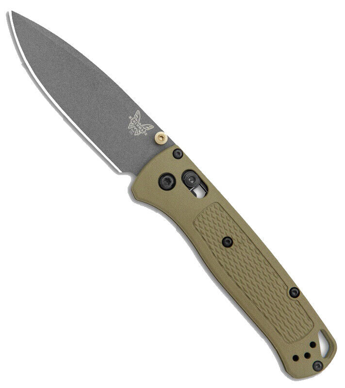 Benchmade 535GRY-1 Bugout 3.24" Gray Cerakote S30V Ranger Green Folding Knife with Benchmade Blue Lube Lubricant for knives 37ml 1.25fl oz (Made in USA)