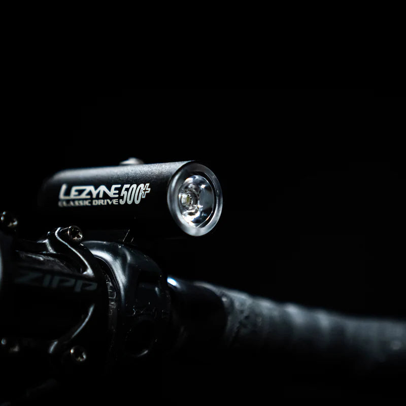 Lezyne Classic Drive 500+ Bicycle Front Light 500 Lumen USB-C Chargeable (1-LED-29-V237)