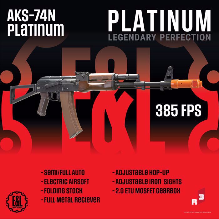 Umarex E&L AKS-74N Platinum AEG 6mm Airsoft Rifle (2277007)