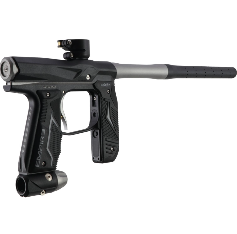 Tippmann Empire Axe 2.0 .68 Caliber Paintball Marker Dust Black / Dust Grey (16983) with Hawki HPA Tank 48ci and 500x Paintballs Bundle