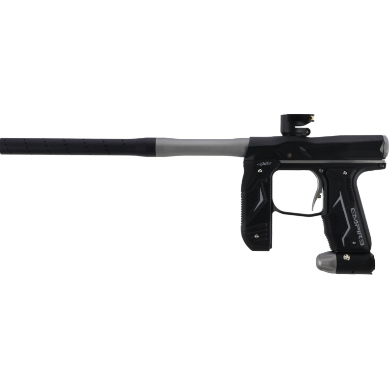 Tippmann Empire Axe 2.0 .68 Caliber Paintball Marker Dust Black / Dust Grey (16983) with Hawki HPA Tank 48ci and 500x Paintballs Bundle