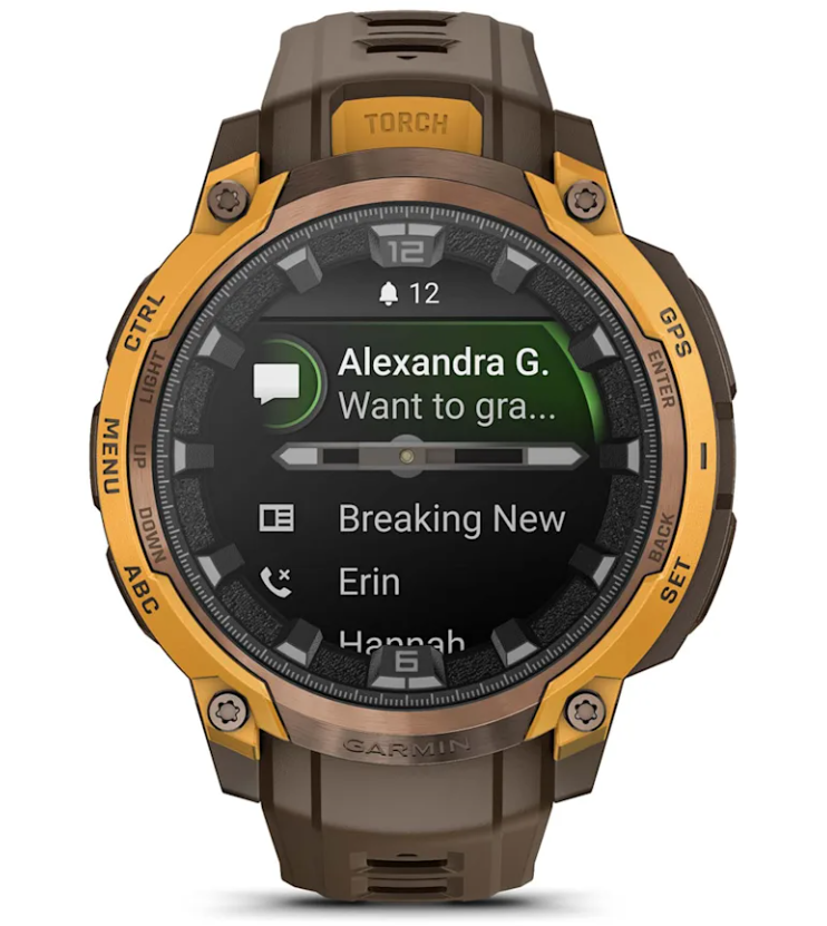 Garmin Instinct Crossover 1.2" AMOLED Sapphire Rugged Hybrid GPS Smartwatch (Various Models, incl. Tactical Edition), Analog Hands,  Health & Wellness Monitoring | Wearable4U Bundle