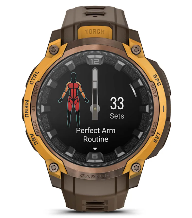 Garmin Instinct Crossover 1.2" AMOLED Sapphire Rugged Hybrid GPS Smartwatch (Various Models, incl. Tactical Edition), Analog Hands,  Health & Wellness Monitoring | Wearable4U Bundle