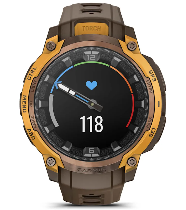 Garmin Instinct Crossover 1.2" AMOLED Sapphire Rugged Hybrid GPS Smartwatch (Various Models, incl. Tactical Edition), Analog Hands,  Health & Wellness Monitoring | Wearable4U Bundle