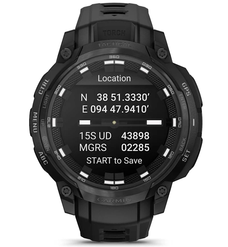 Garmin Instinct Crossover 1.2" AMOLED Sapphire Rugged Hybrid GPS Smartwatch (Various Models, incl. Tactical Edition), Analog Hands,  Health & Wellness Monitoring | Wearable4U Bundle
