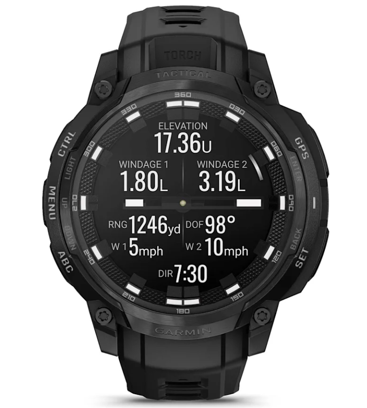 Garmin Instinct Crossover 1.2" AMOLED Sapphire Rugged Hybrid GPS Smartwatch (Various Models, incl. Tactical Edition), Analog Hands,  Health & Wellness Monitoring | Wearable4U Bundle