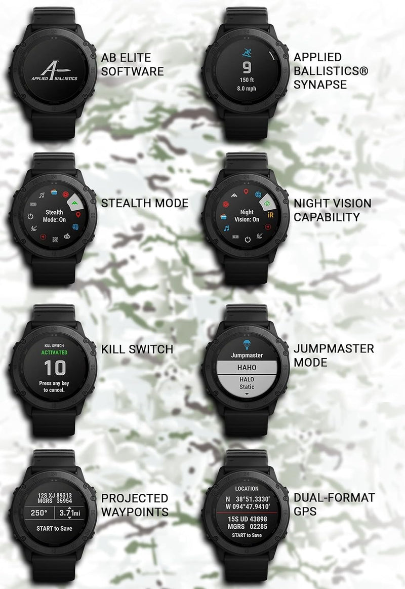 Garmin tactix Delta Premium GPS Smartwatch with Wearable4U Power Pack Bundle