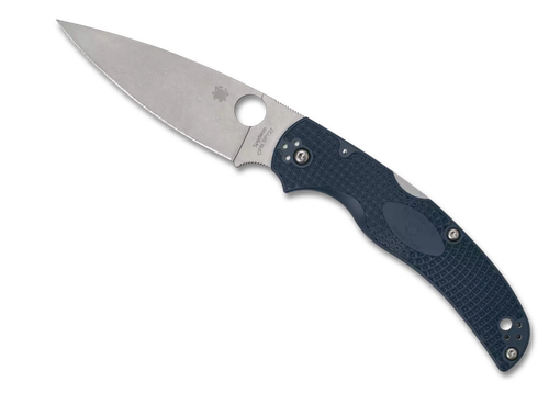 Spyderco Native Chief Blue Lightweight CPM SPY27 4.02" Plain Edge Pocket Folding Knife (C244PCBL)
