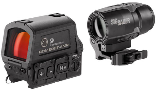 Sig Sauer ROMEO8T-AMR 1x40mm and JUILET3T-AMR 3x22mm Micro Magnifier Combo Kit (SORJ8T101)