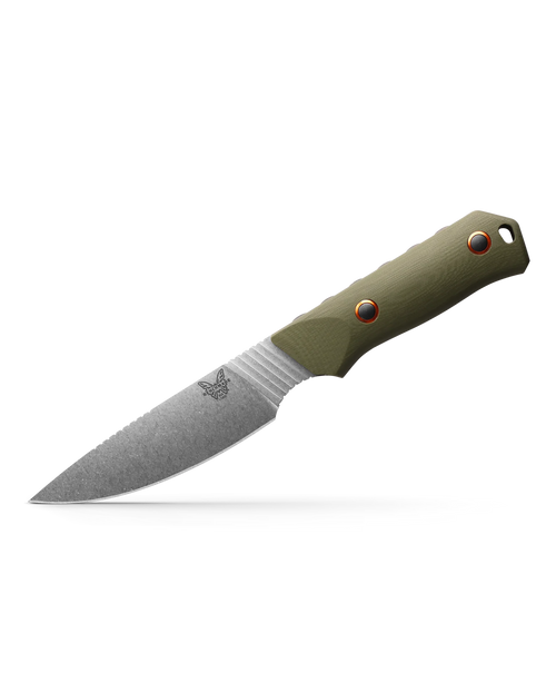 Benchmade Raghorn Fixed Blade OD Green G10 Satin 4" Drop Point Knife (15600-01)