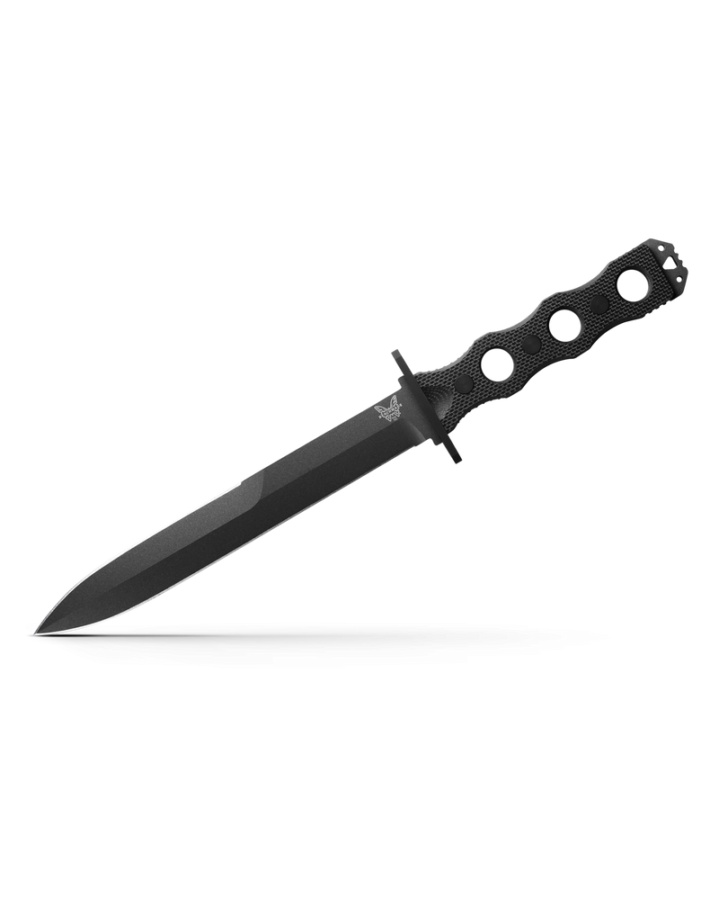 Benchmade 185BK Fixed Blade Plain Edge G-10 Black 7.11" Black Knife