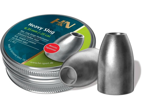 Hatsan Haendler & Natermann H&N Heavy Slug .25 Cal / 6.35 mm 46gr Airgun Pellets 100ct (96363604601)