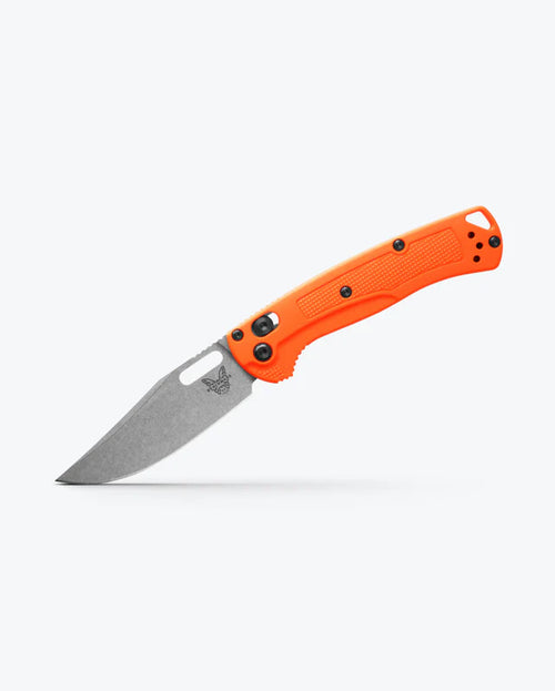 Benchmade Mini Taggedout Orange Grivory 3.04" Plain Edge Folding Pocket Knife (15533)