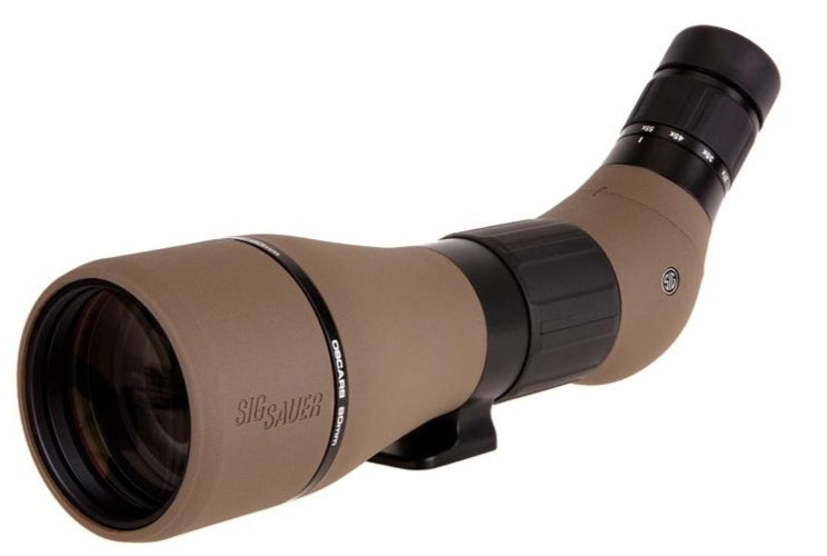Sig Sauer OSCAR8 27-55x80 mm HDX Angled Eyepiece Spotting Scope FDE (SOO82001)