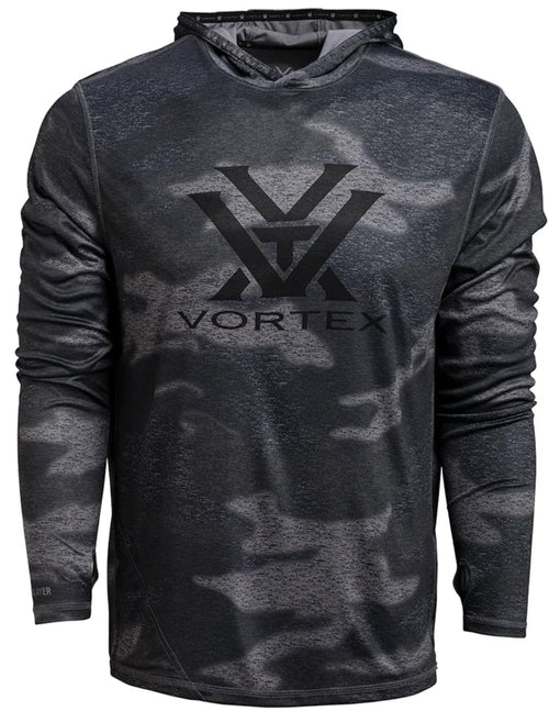 Vortex Optics UPF 50 Sun Slayer Hoodies, Black Camo, 2XL (121-20-BCA2X)