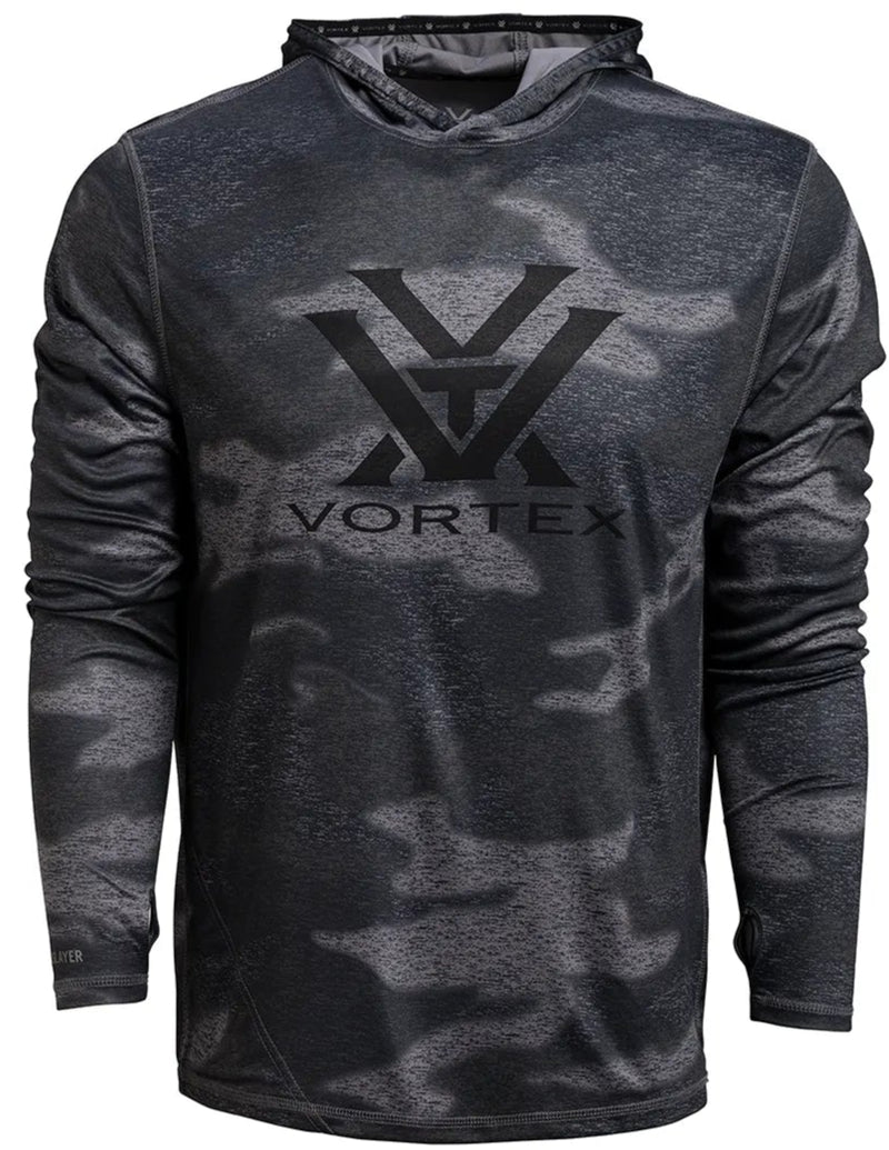 Vortex Optics UPF 50 Sun Slayer Hoodies, Black Camo, 2XL (121-20-BCA2X)