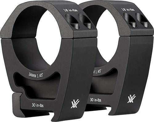 Vortex Optics PR34-H Pro Series 34mm High (1.45") Riflescope Rings
