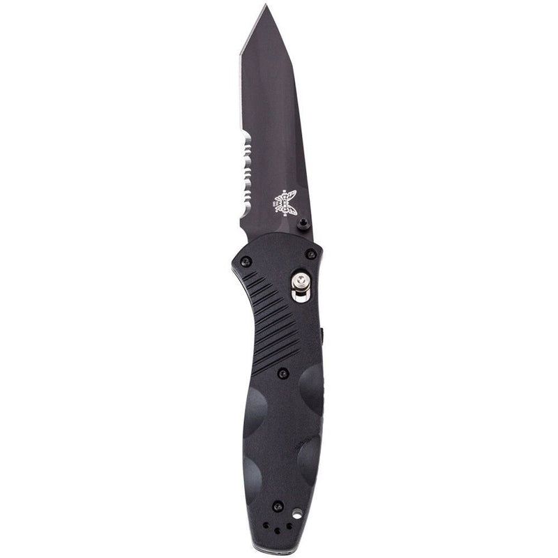 Benchmade 583SBK Barrage 3.60" Serrated Tanto Black Pocket Knife with Benchmade Blue Lube Lubricant for knives 37ml 1.25fl oz (Made in USA)