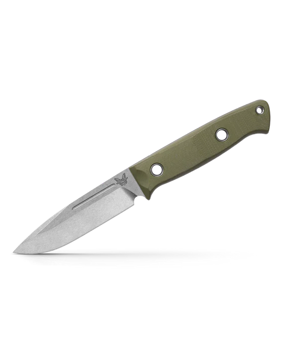 Benchmade 163-1 Bushcrafter OD Green G10 Drop-Point CPM-S30V 4.38" Fixed Blade Knife