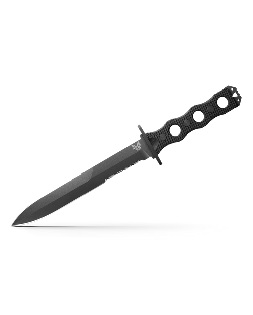 Benchmade 185SBK Fixed Blade Serrated Edge G-10 Black 7.11" Knife