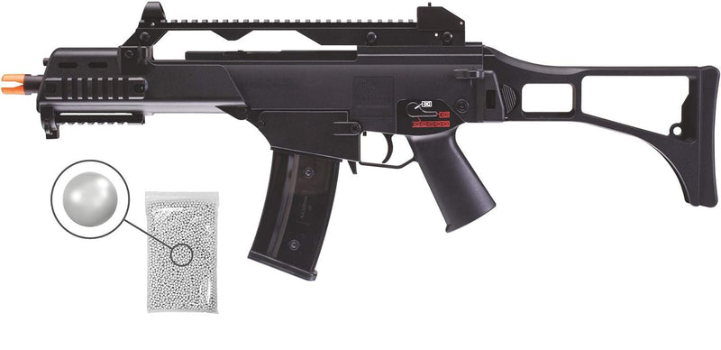 Umarex Heckler & Koch HK G36C AEG KWA Elite Black Airsoft Rifle with Pack of 1000x BBs Bundle