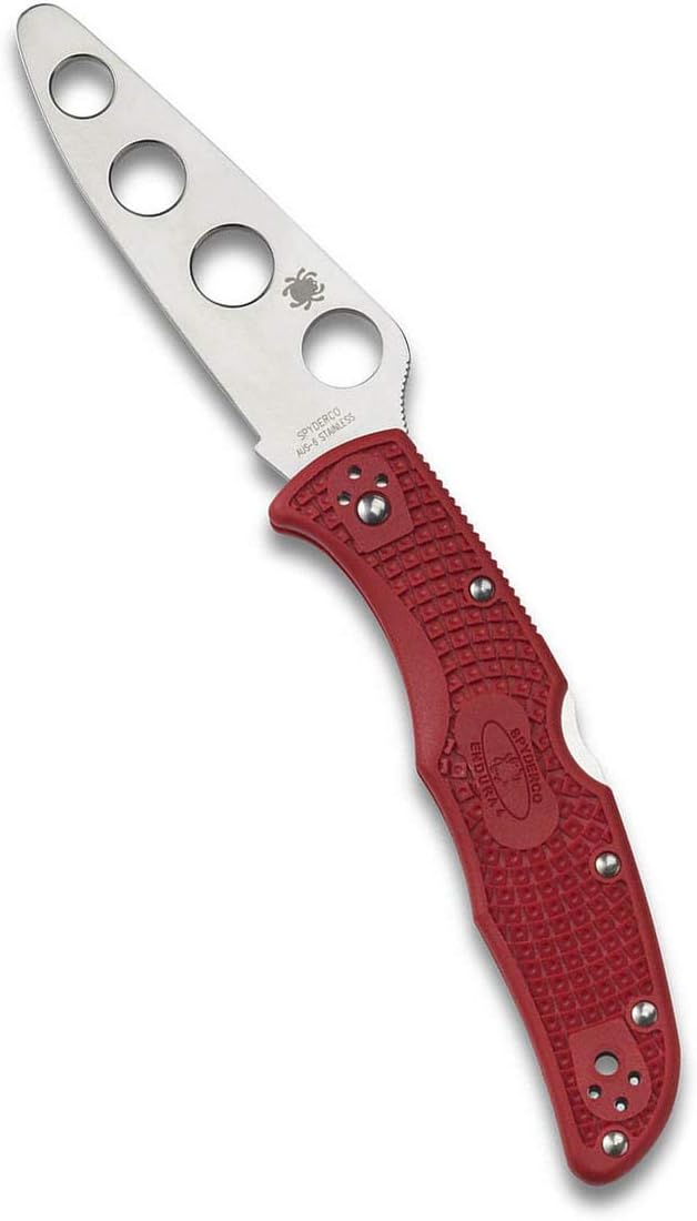 Spyderco Endura 4 FRN Lightweight Trainer 3.55" Blunted Folding Pocket Knife (C10TR)