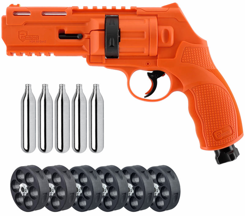 Umarex T4E P2P HDR 50 GEN 2 .50 Caliber, Self-Defense, Home-Defense Launcher (13J, 455fps, Orange, Limited Edition)