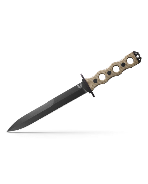 Benchmade 185BK-1 SOCP Fixed Blade Plain Edge G-10 Black 7.11" Knife