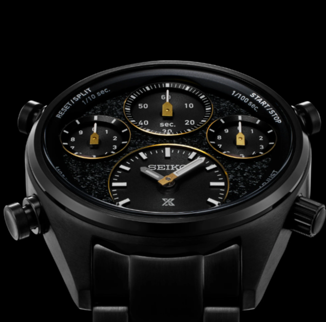 Seiko Prospex SFJ007 Black Dial 10 ATM Water Resistant 42.0mm Solar Chronograph Limited Edition Men's Watch
