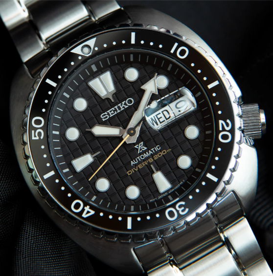Seiko Prospex Automatic Diver Rotating Bezel 45.0 mm Black Dial Men's Watch (SRPE03)