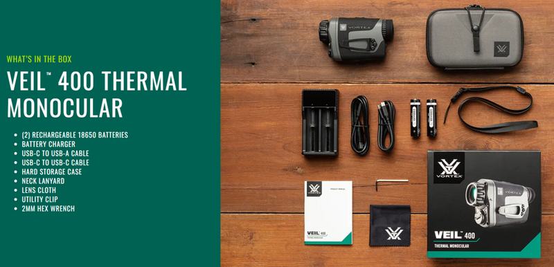 Vortex Optics Veil 400 Thermal Monocular (TML-VEIL425)