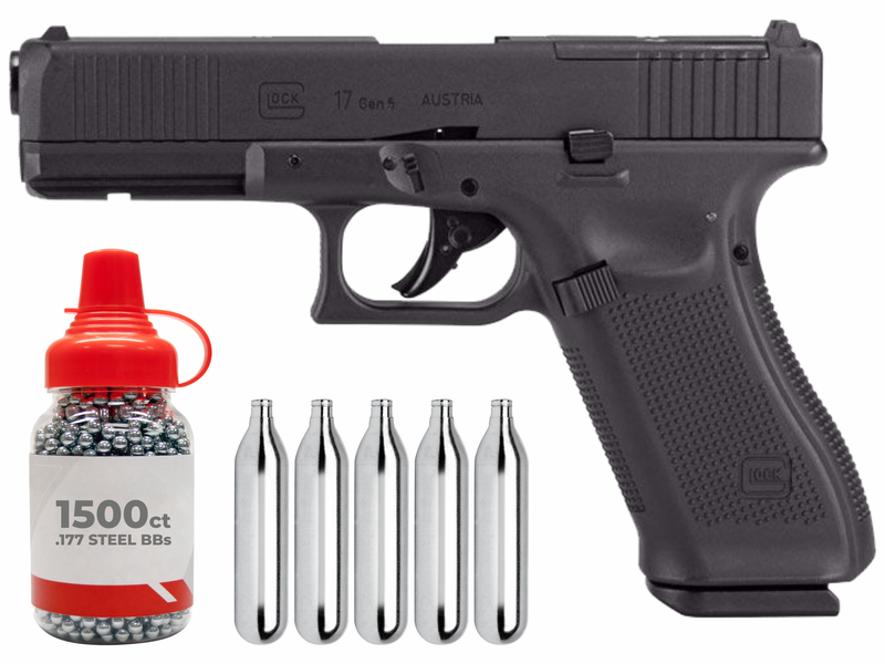 Umarex Glock 17 Gen 5 MOS Modular Optic System Blowback .177 Cal CO2 Air Pistol (2255219)