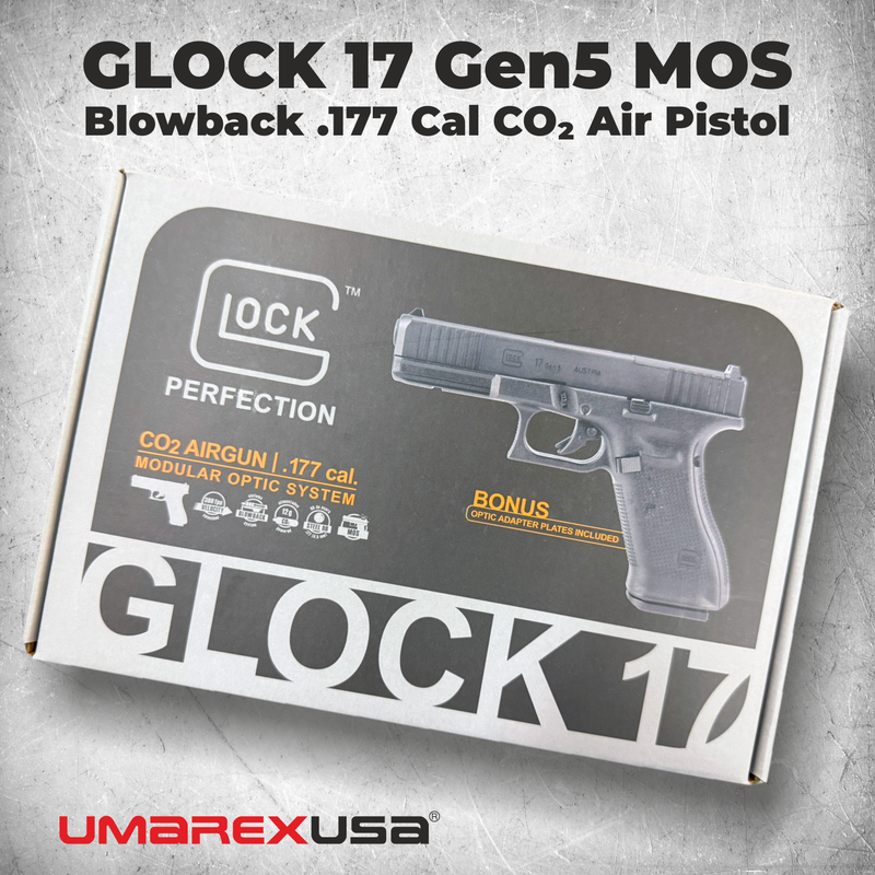 Umarex Glock 17 Gen 5 MOS Modular Optic System Blowback .177 Cal CO2 Air Pistol (2255219)
