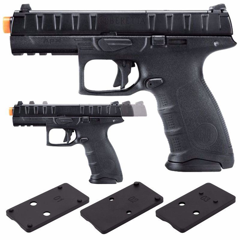Umarex Beretta APX OR GBB Green Gas 6mm Blowback Airsoft Pistol, Black (2274313)